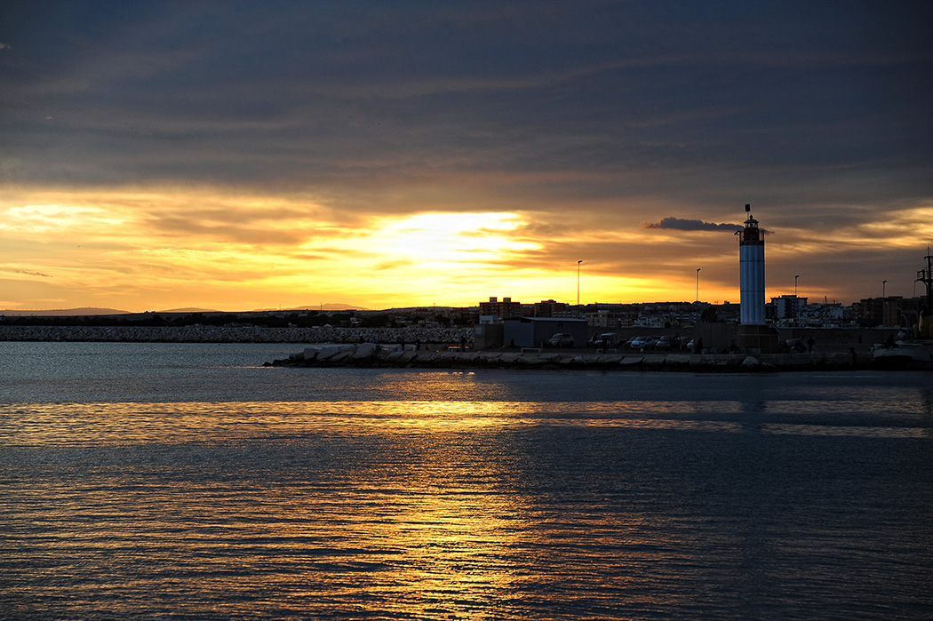 Tramonto di fuoco a Manfredonia