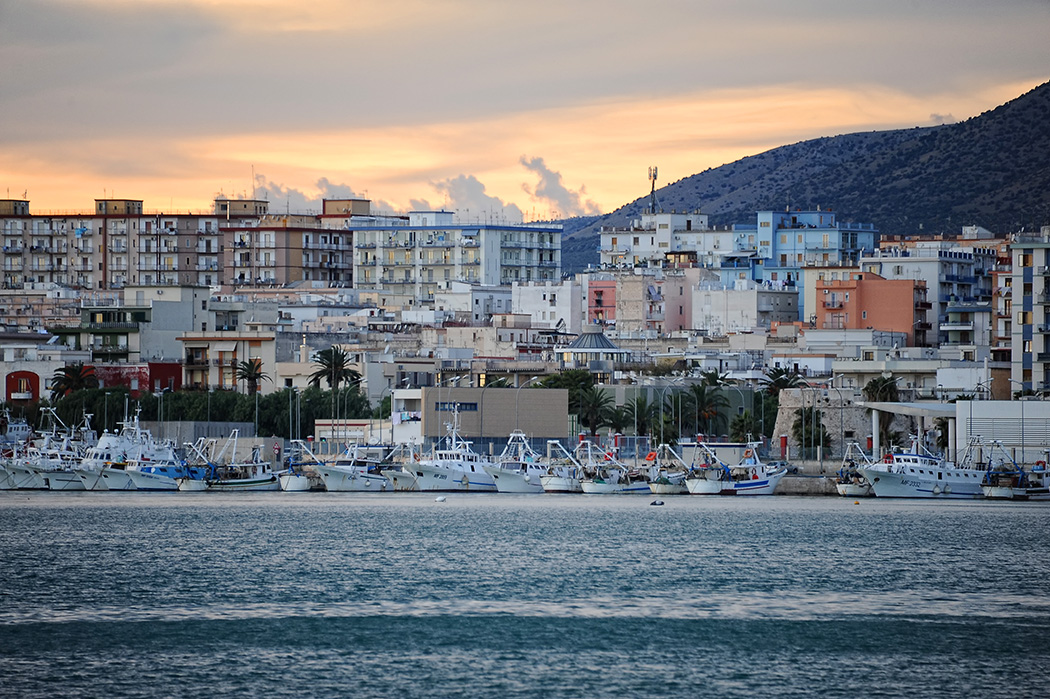 Tramonto di fuoco a Manfredonia