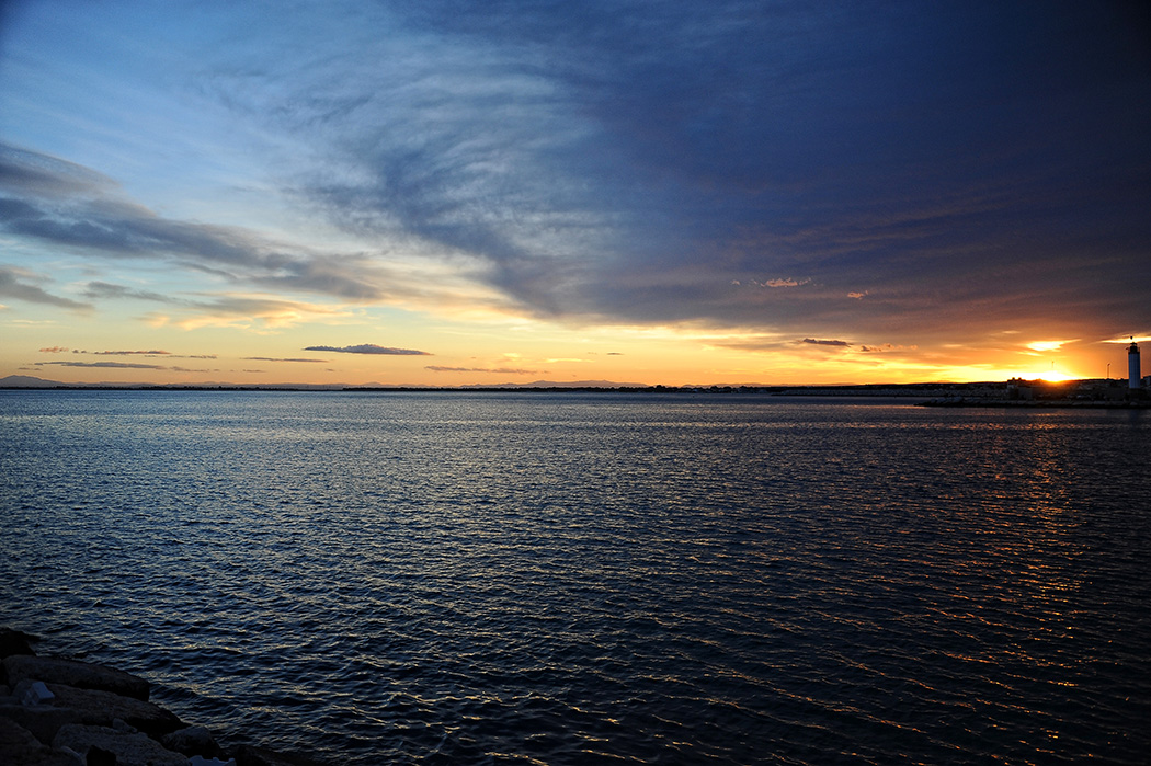 Tramonto di fuoco a Manfredonia