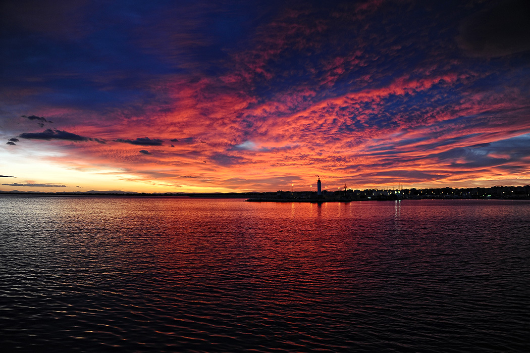 Tramonto di fuoco a Manfredonia